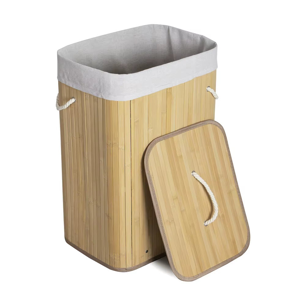 Cesto de ropa de bambo