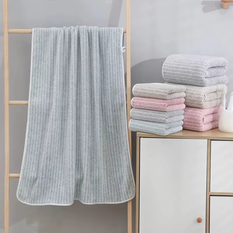 Combo toalla de microfibra rayas